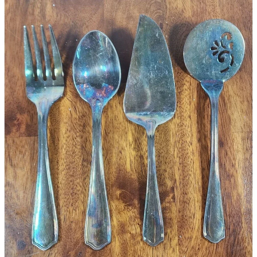 WATERFORD KESWICK Hostess Set Meat Fork, Pie Server, Tomate Server,Serving Spoon